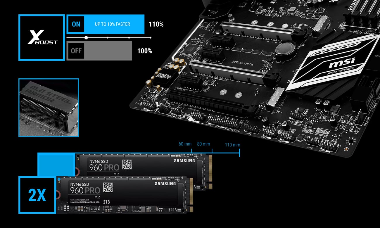 MSI Z270 SLI PLUS (3xPCIE DDR4 USB3.1/M.2) Płyty główne Socket 1151